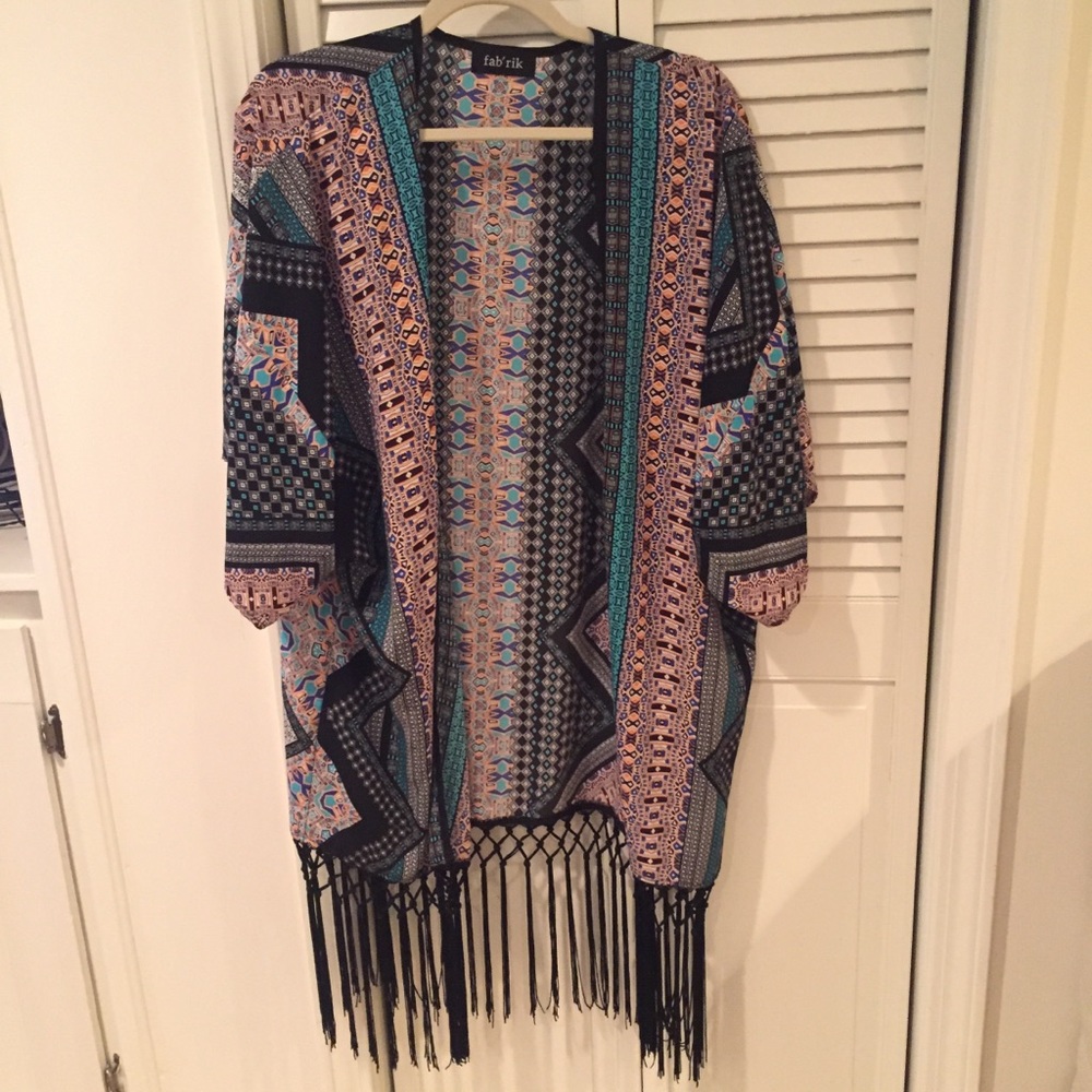 Women’s Fab’rik Multi Colored Kimono L
